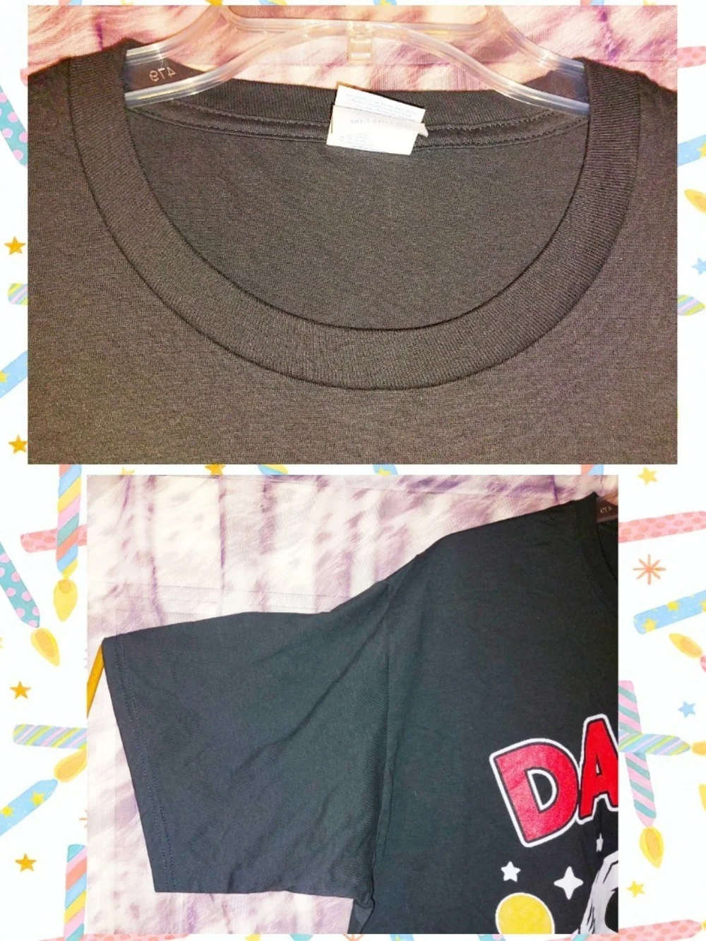 Black/Multiclr Disney Inspired Font Daddy of The Birthday Boy T-Shirt 3XL(54-56)